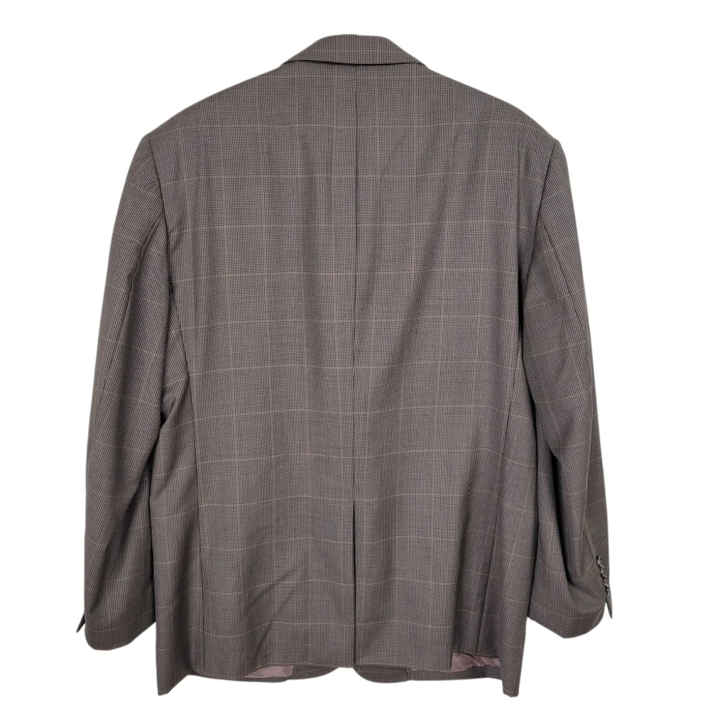Jos. A. Bank Blazer Sport Coat Jacket Men Size 46 Regular Brown Tan and Black Ho